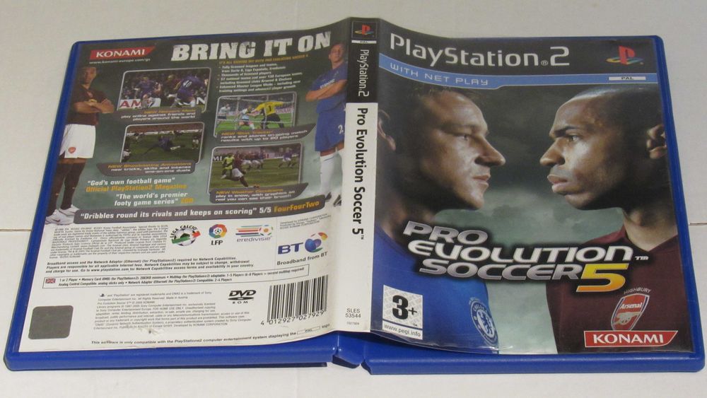 Jogo Playstation 2 PS2 Pro Evolution Soccer 5 PES 5 completo