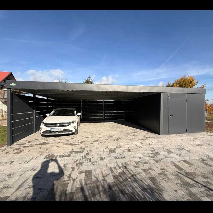 Carport 6x5,5, wiaty garażowe, wiata na samochód, wiata stalowa