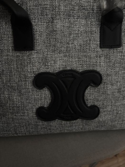 Torebka  szara material.