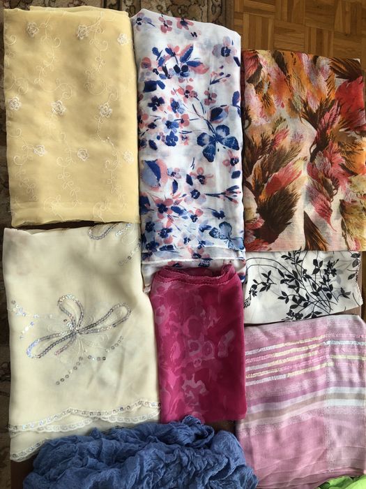 Kolorowy szal apaszka chusta 14 szt