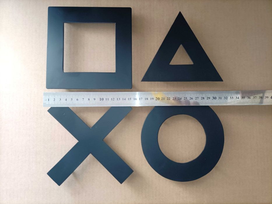 Playstation Simbolos para decoração de Game Room