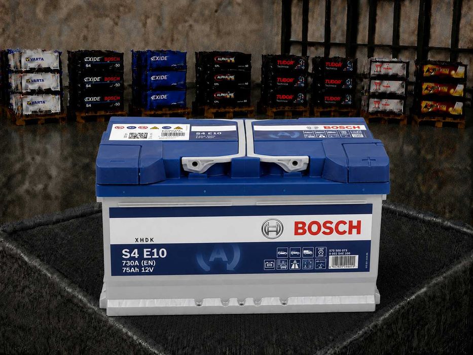 Автомобільний акумулятор BOSCH S4 E10, 75Ah, 12V, EFB, 4047026293180