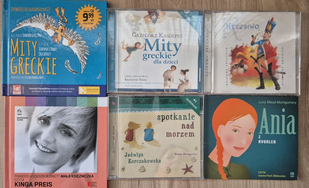 Audiobooki różne CD, mp3