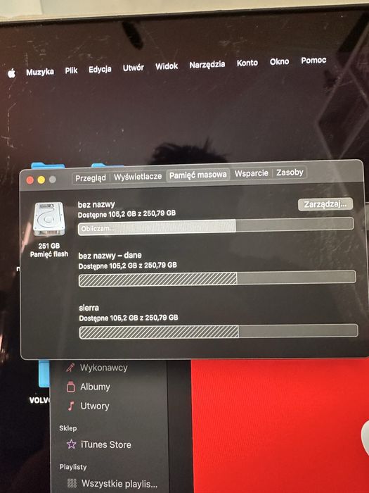 MacBook Pro 2015 i7 16gb ram 250gb pamięci 158 cykli baterii!
