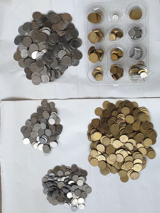 Монети України 1, 2, 5, 10, 25, 50 копійок, 1 гривня