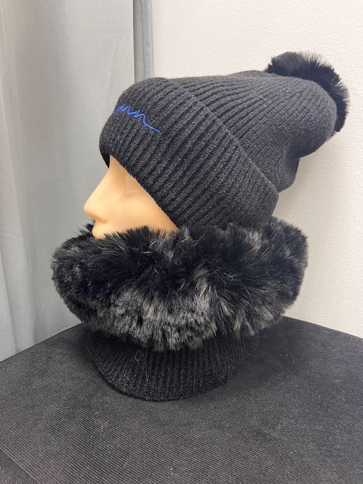 Komplet zimowy czapka+komin