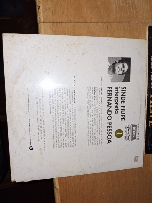 Poesia Fernando Pessoa 2LP sinde Filipe poesia