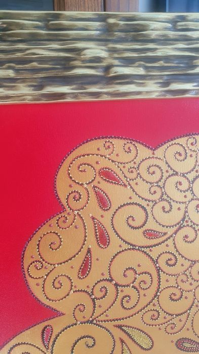 Quadro muito bonito pintado à mão. Coração de viana