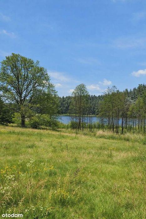 Duża działka budowlana 5065 m² z widokiem na jezioro – Gawiniance