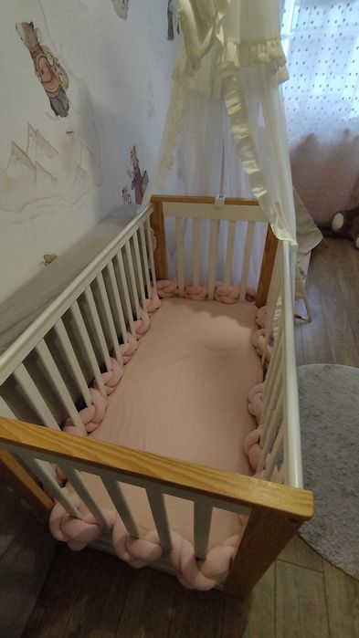 Łóżeczko Klupś Ivo 60 x 120cm białe- sosna