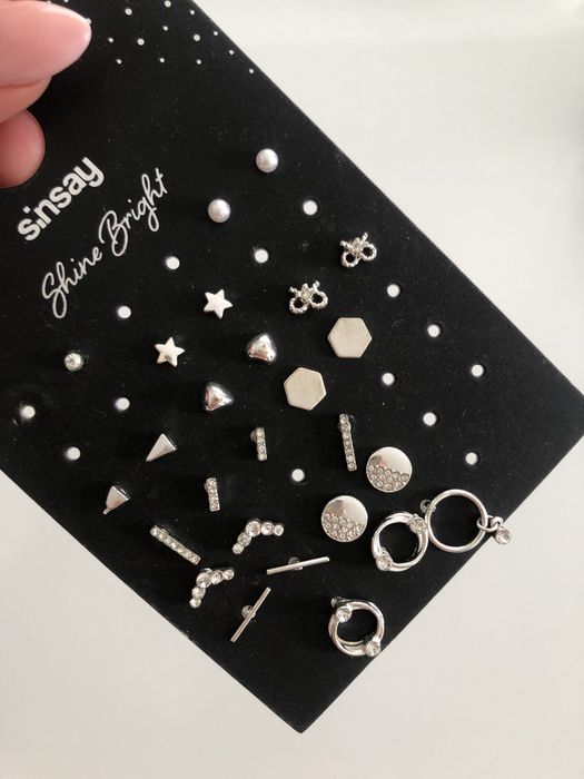 Kolczyki Sinsay srebrne