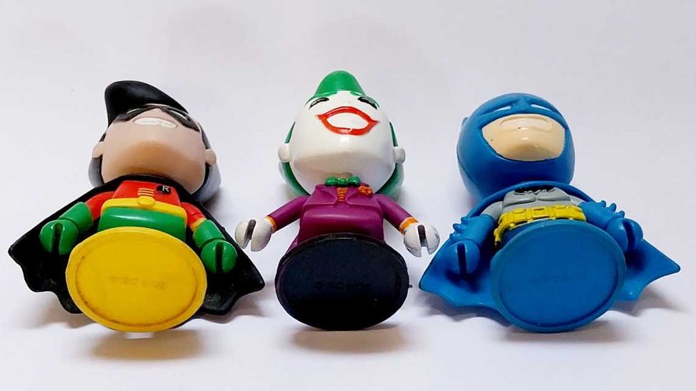 Bonecos Robin, Joker e Batman em pvc