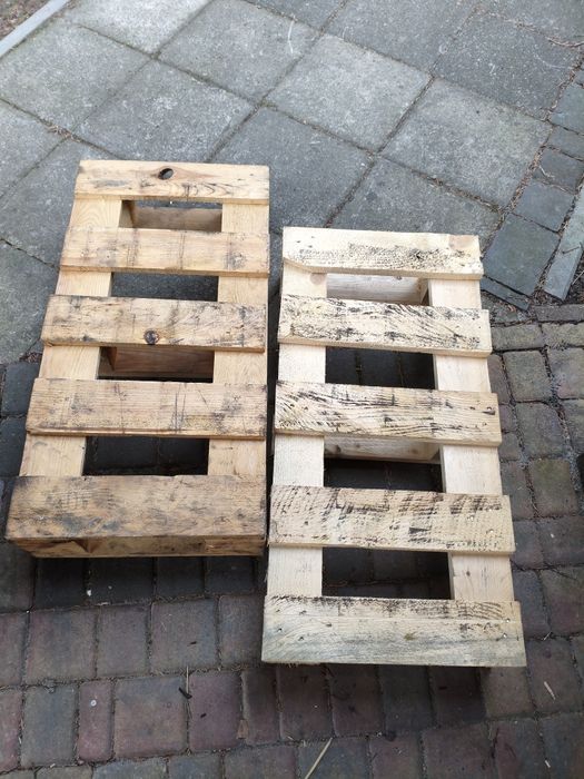 3 szt -Dekoracyjne małe palety drewniane doniczki meble ogrodowe