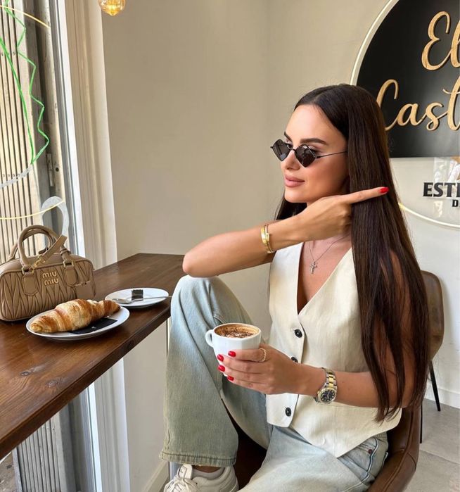 Zara жилетка лен