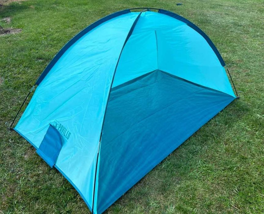Namiot plażowy niebieski 95 cm x 2 m x 120 cm