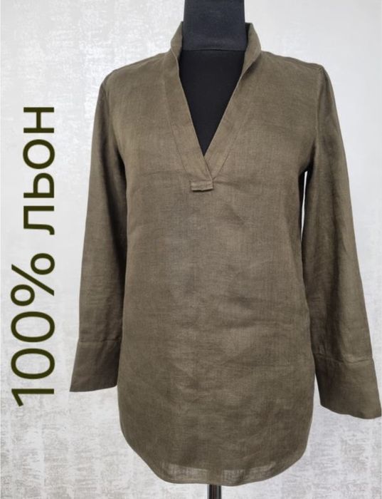 Лляна блуза Massimo Dutti