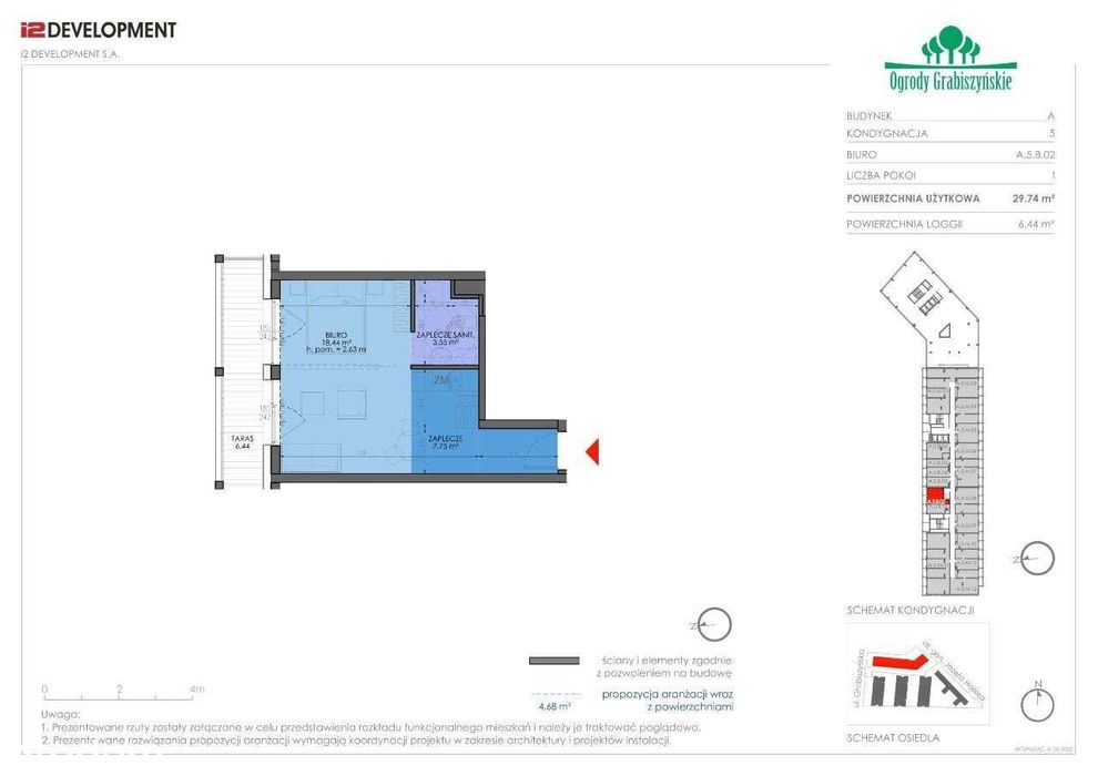 1- pokojowe 30m² | Krzyki | Ogrody Grabiszyńskie | (A.5.B.02) - Widok 2
