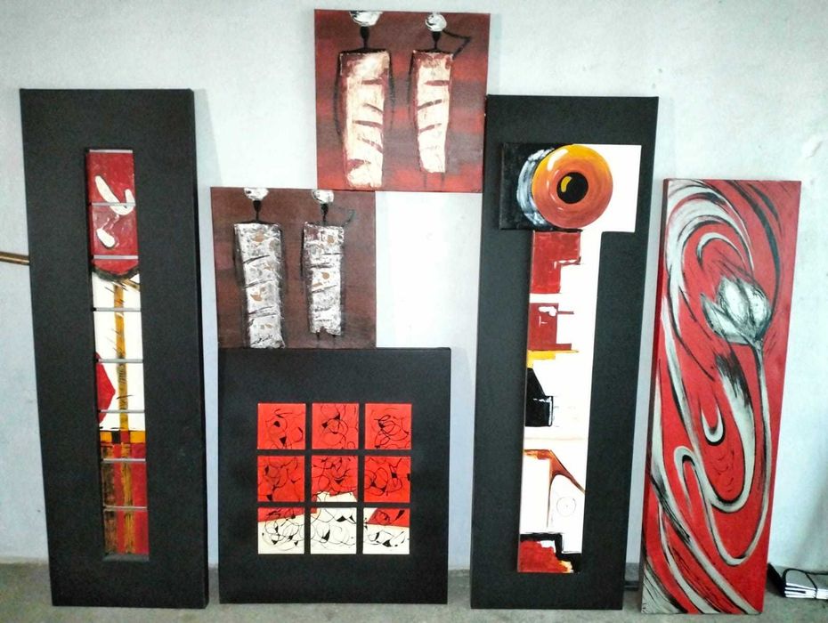 Quadros Decorativos (Ambiências Rubras-Escuras)