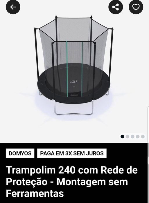 Trampolim como novo