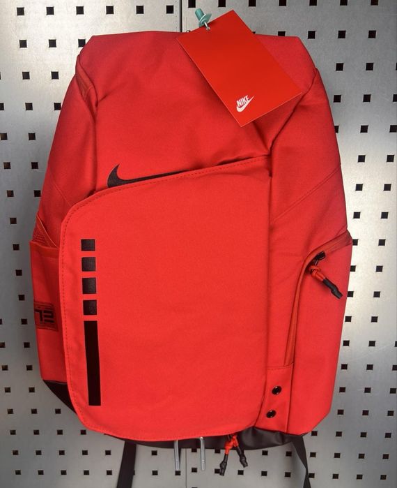 Pojemny Plecak Koszykarski Nike Hoops Elite 32L – Czerwono-Czarny
