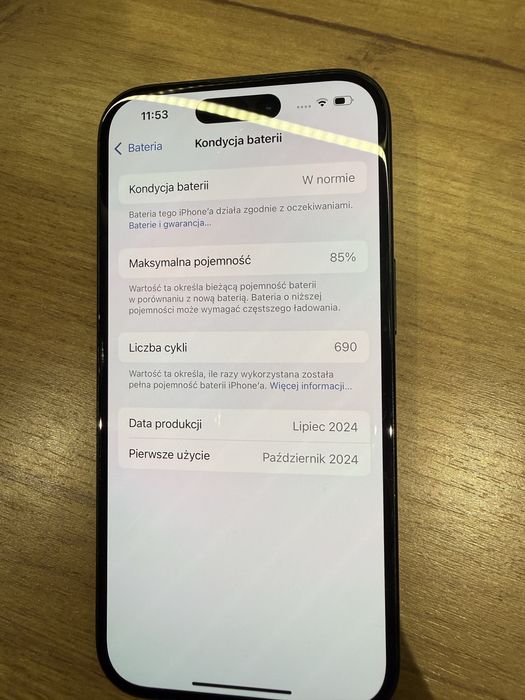 Iphone 15 128gb 85% bateria