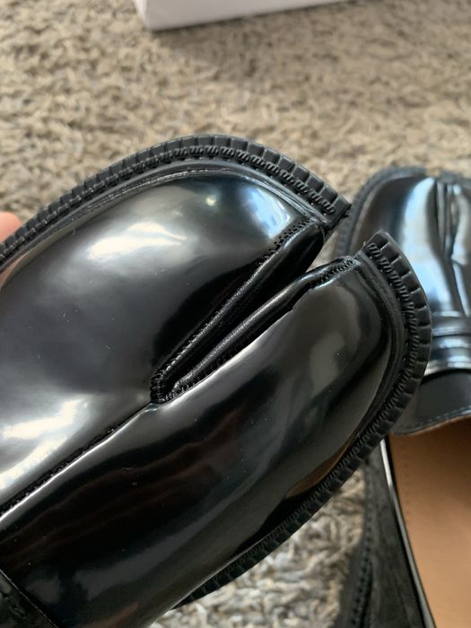 Нові чорні лофери Maison Margiela Tabi 39