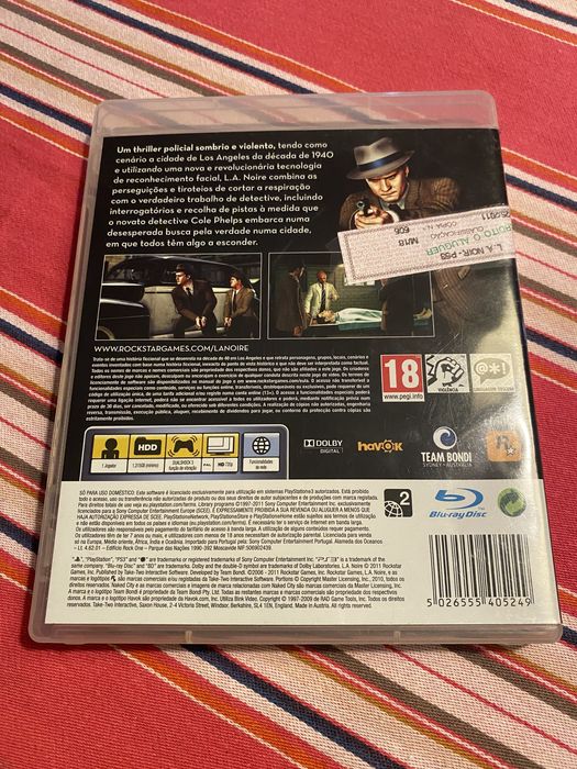 LA noir - jogo PS364284585039873121