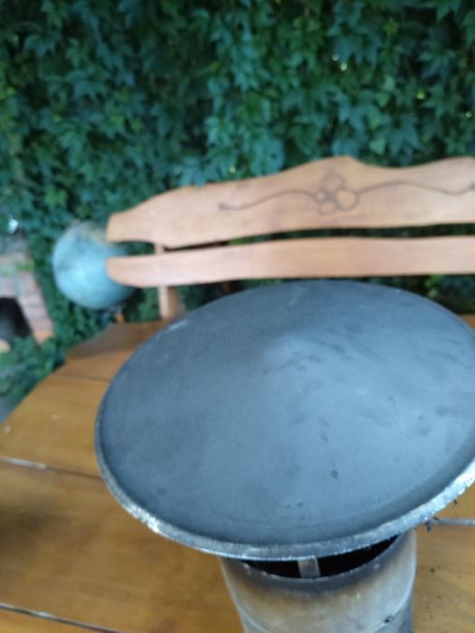 Nakładka daszek na komin fi 18 cmstal żaroodporna nierdzewna