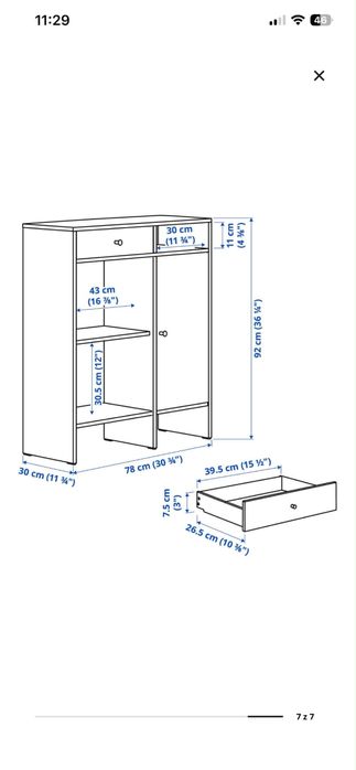 Ikea szafka biala np na buty