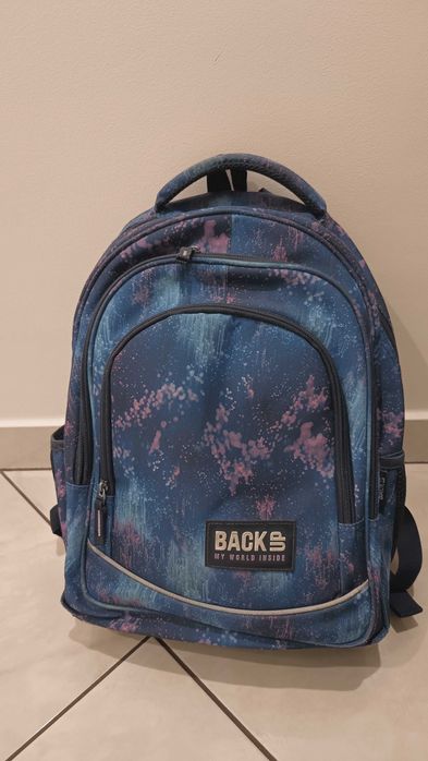 Plecak Back Up bardzo wygodny grube ramiona profilowanie odblaski