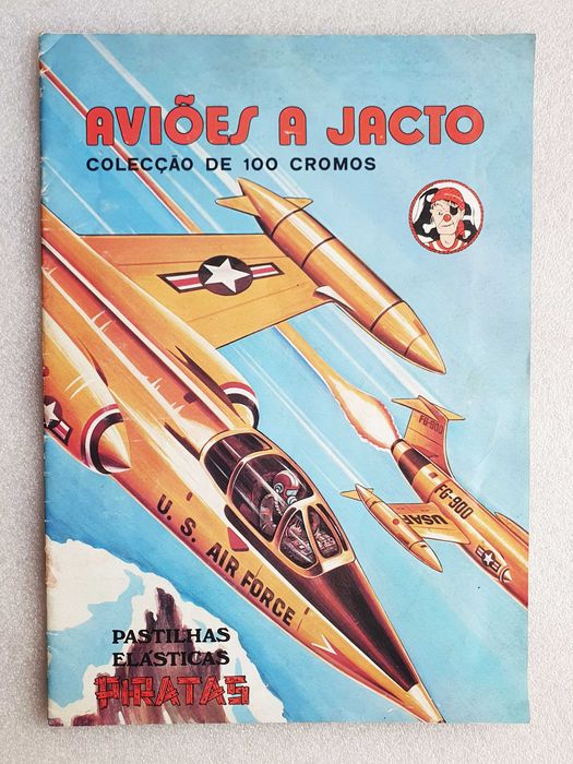 Caderneta Completa "AVIÕES A JACTO" Pastilhas Pirata ~ 1973/76 ~ RARA