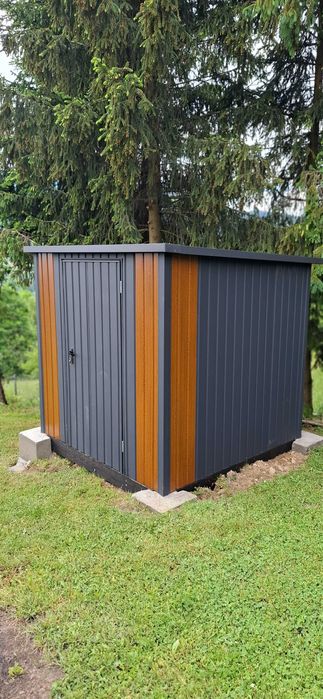 NOWY Domek narzędziowy 2x2 m | Garaż blaszany, szopa ogrodowa, schowek, domek ogrodowy