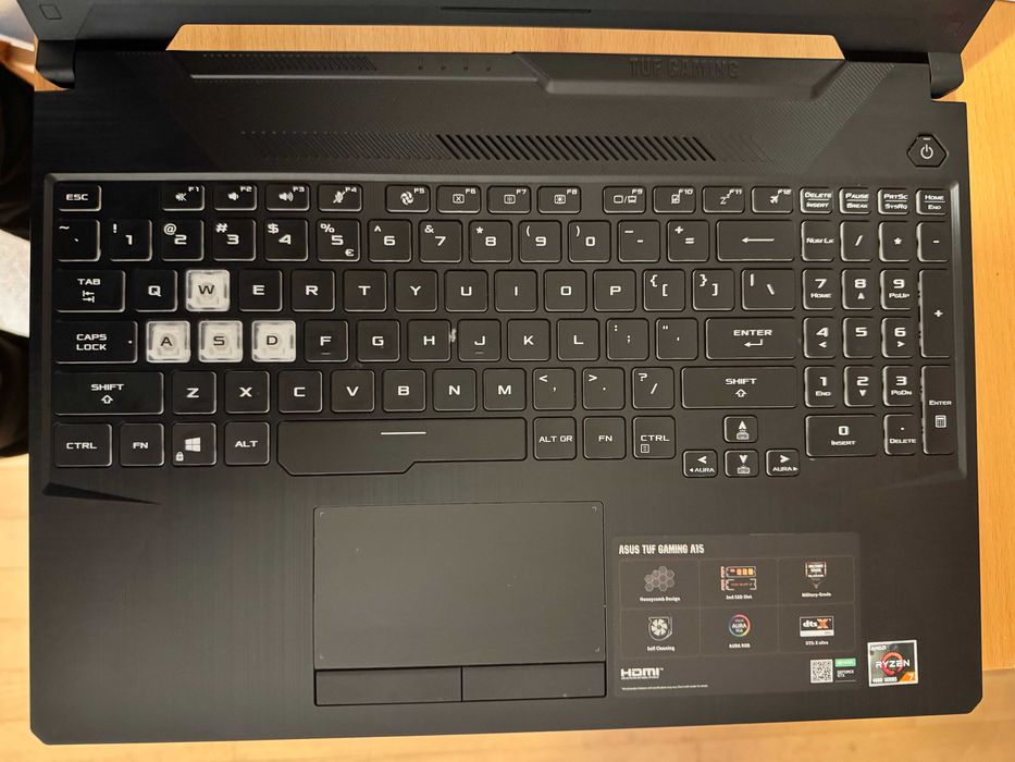Gamingowy ASUS-TUF (FA506); AMD Ryzen 7 4800H; 16GB RAM; Dysk 512GB