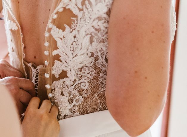 Muślinowa Suknia Ślubna