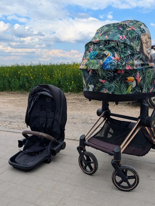 Wózek Cybex Priam 4.0 gondola dj khaled, spacerówka czarna