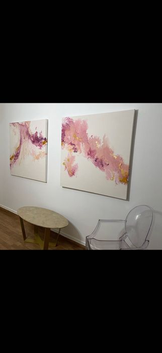 Telas pintadas a mão