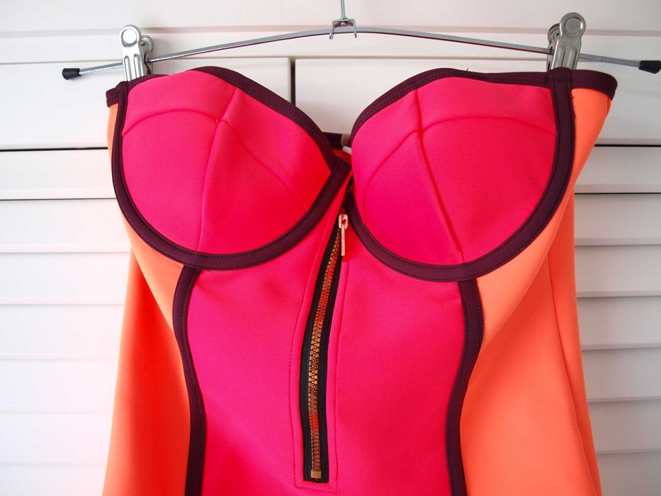 Ted Baker Scuba multi piankowy strój kostium kąpielowy neonowy insta