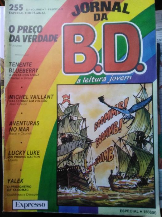 Jornal da BD Nº 19, 27, 35, 251 e 255. Portes Grátis.