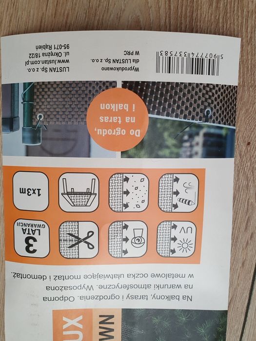 Mata osłonowa Brown Technorattan Lux 1×3m