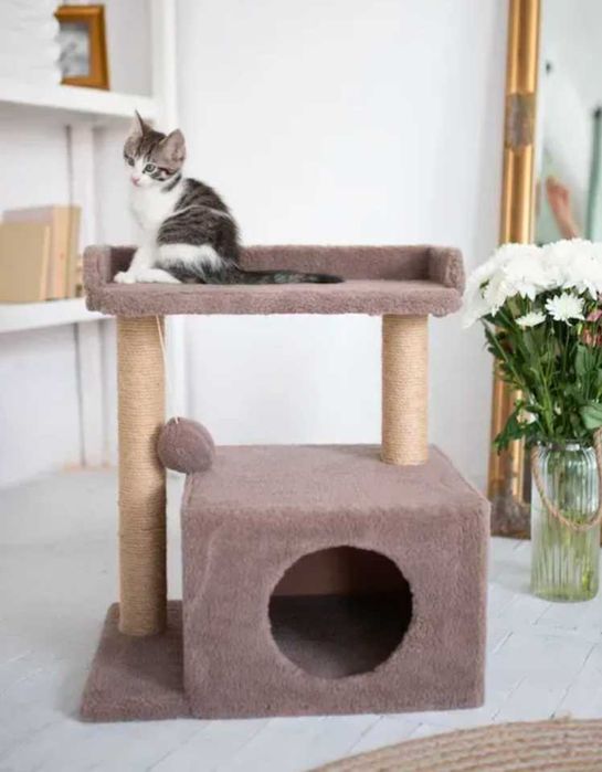 Когтеточка Будиночок для кота Компакт Дряпка Царапка Акція-35%