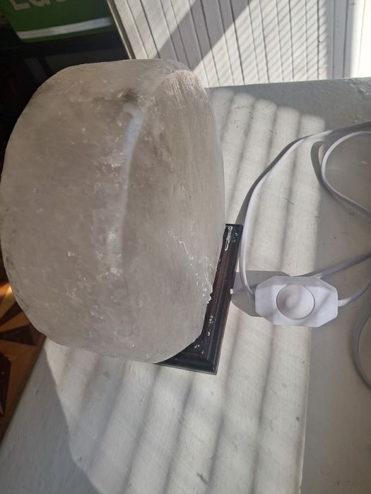 Соляна лампа лікувальна з білої солі Сова