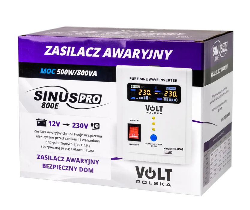 Джерело безперебійного живлення Volt Polska Sinus PRO 800E 12V