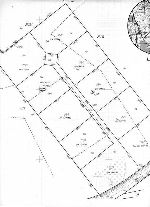 Działka na Mazurach, Burdąg 3261 m² - Widok 3