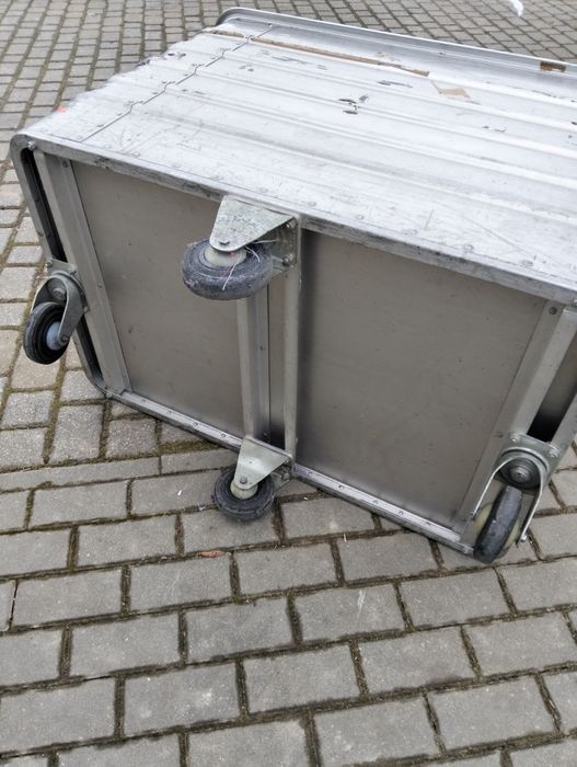 Wózek transportowy  do masarni aluminiowy magazynowy
