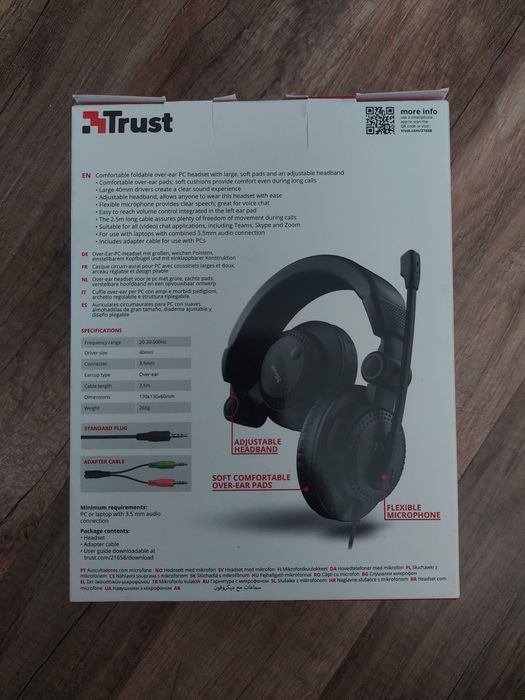 Słuchawki iTrust z mikrofonem