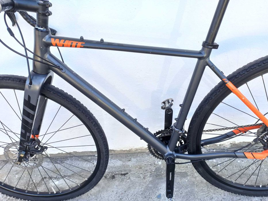 Rower gravel przełaj White GX Lite koła 28 tarczówki  na 160-180 cm