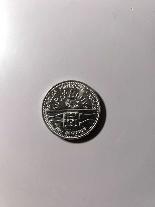 Moeda 100 Escudos  – 1.º Centenário da Autonomia dos Açores