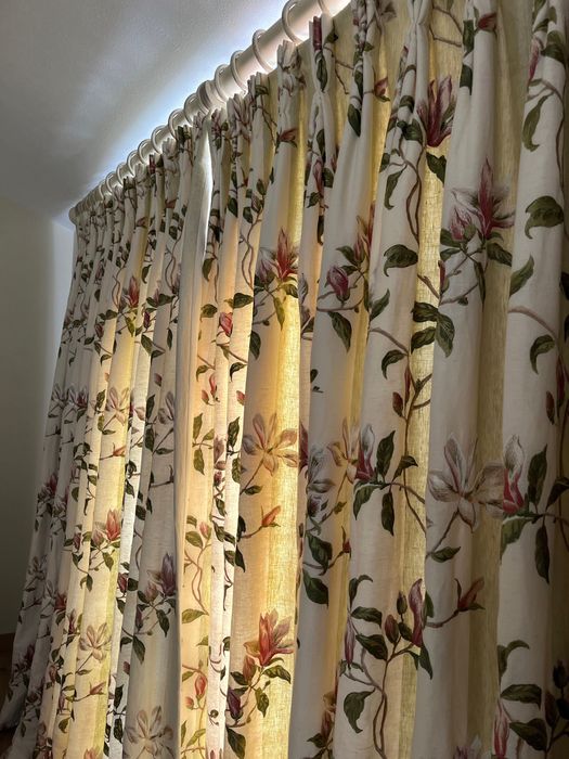 Embroided Silk Curtains