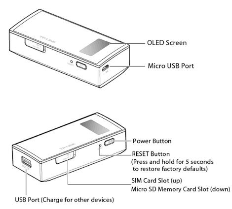 Router portátil + power bank 5200mAh TP-LINK M5360