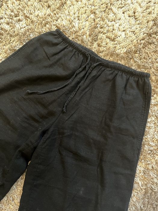 Штани з льону bershka